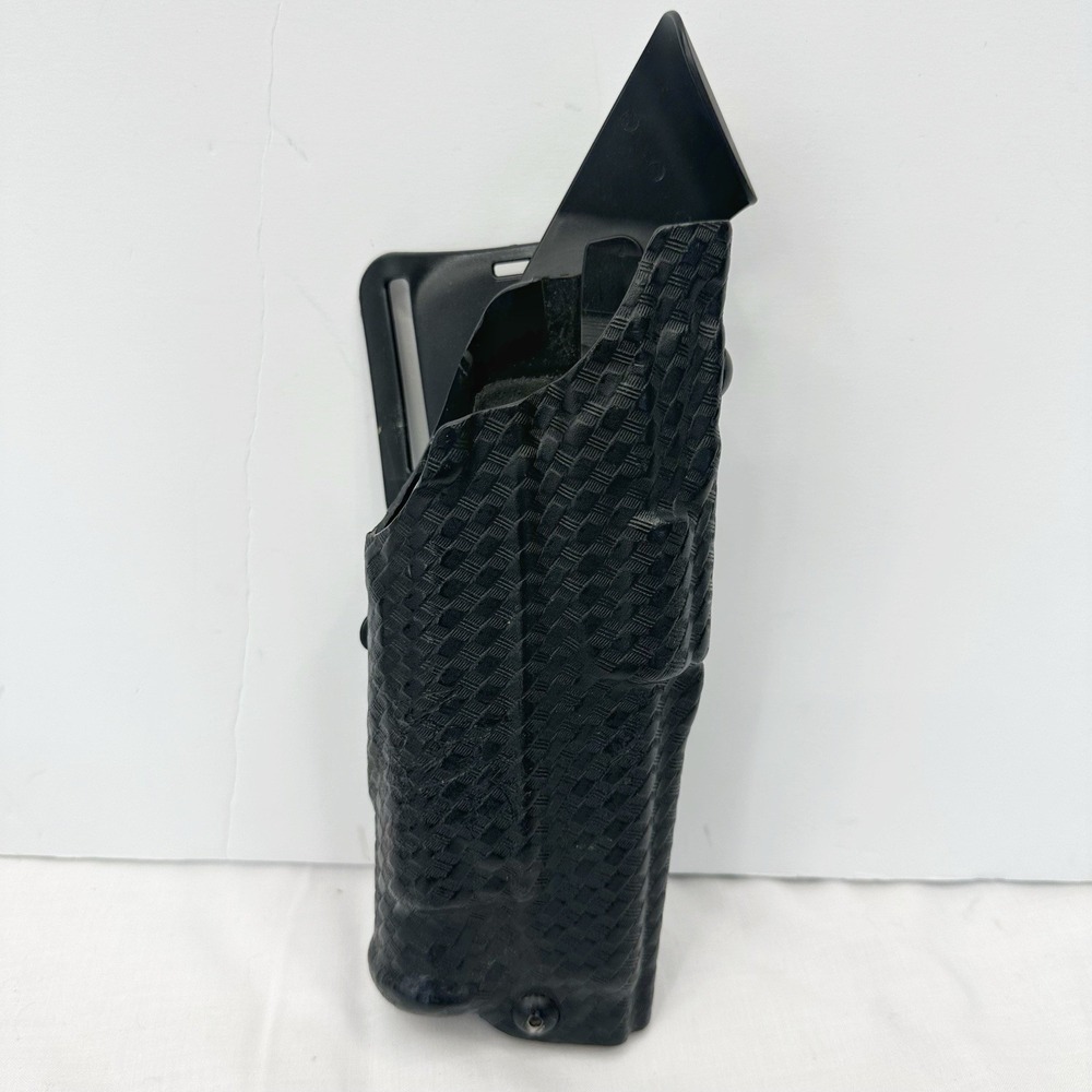 SAFARILAND Model 6390-6832 Glock 34 Rigid Holster M3 Light RH Basketweave Belt